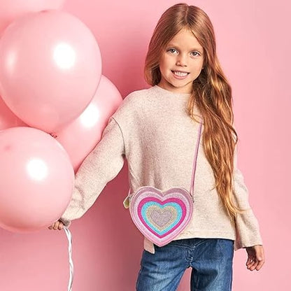 Heart Purse Pink Purse Girls Purse Toddler Purse Kids Purse Girls Purse for Little Girls Shoulder Bag for Girls