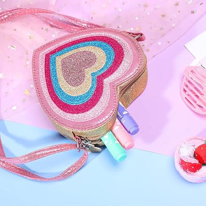 Heart Purse Pink Purse Girls Purse Toddler Purse Kids Purse Girls Purse for Little Girls Shoulder Bag for Girls